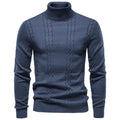 Men’s Cable Knit Turtleneck Sweater