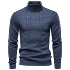 Men’s Cable Knit Turtleneck Sweater