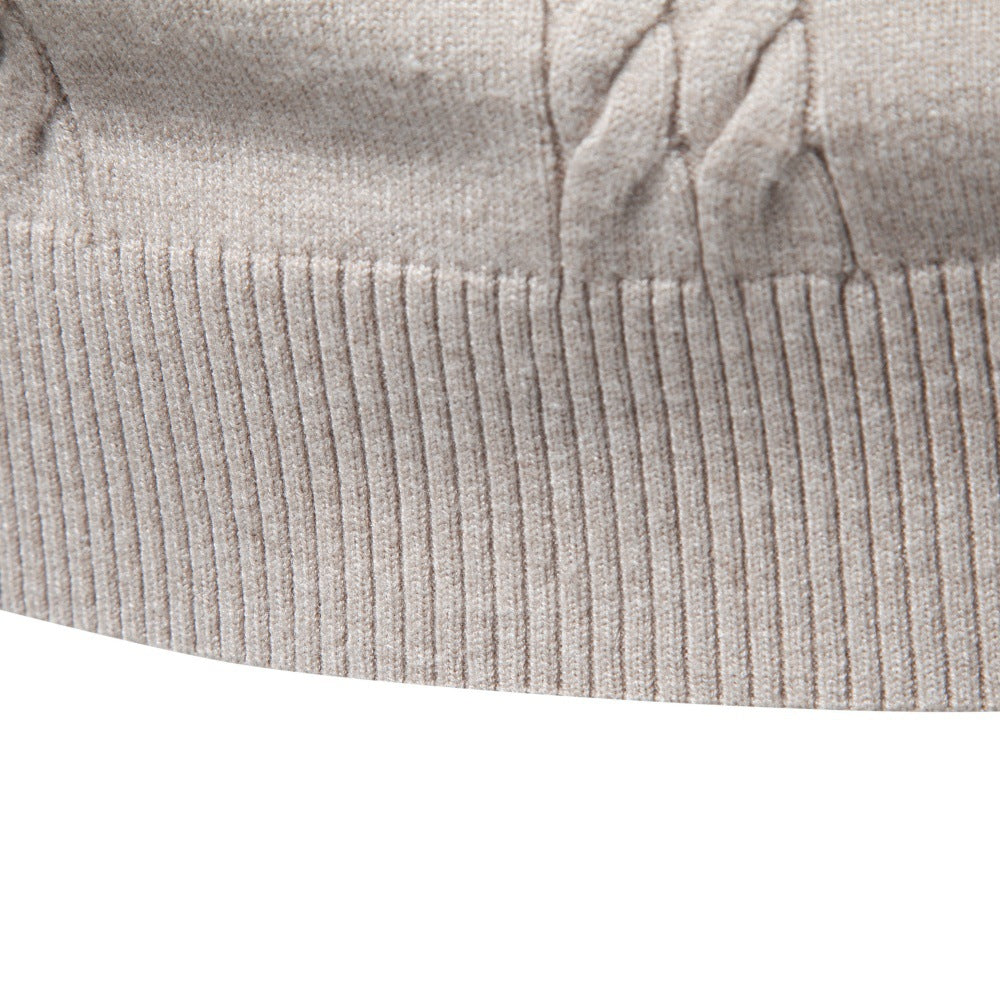 Men’s Cable Knit Turtleneck Sweater
