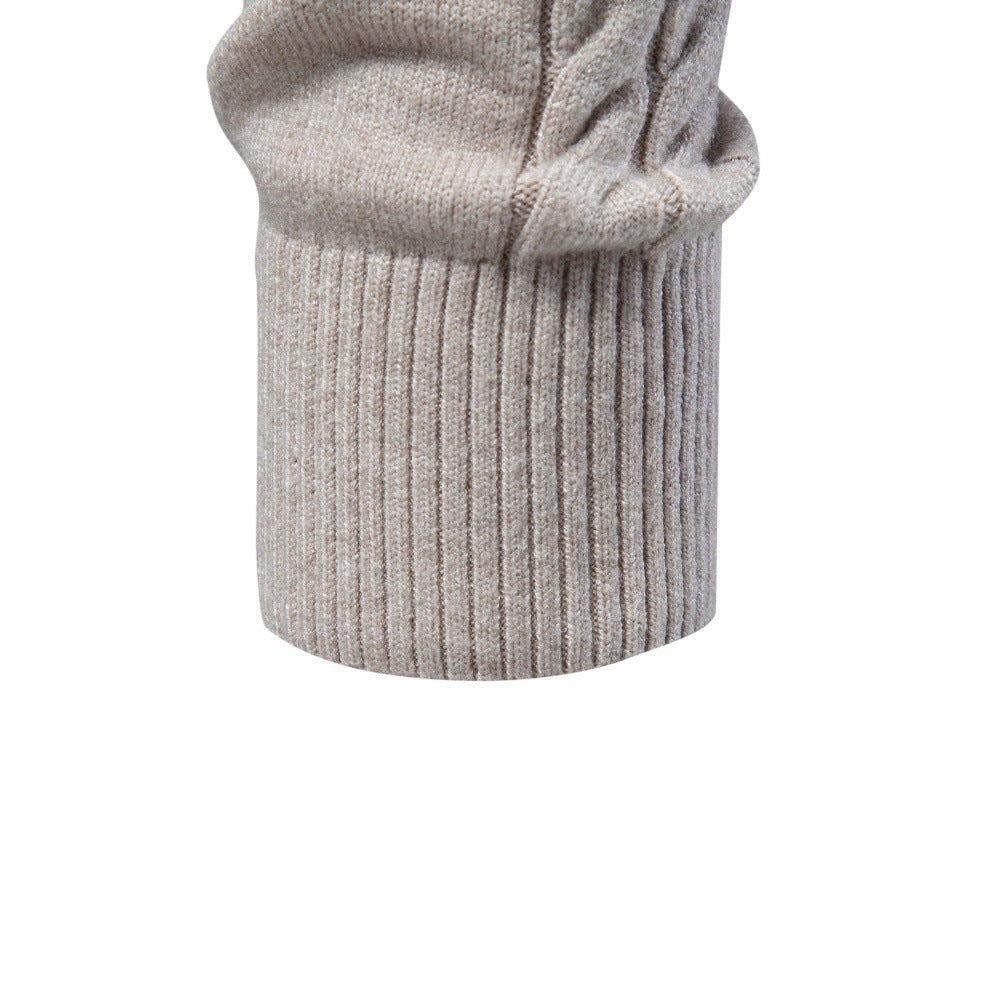 Men’s Cable Knit Turtleneck Sweater