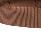 Men’s Cable Knit Quarter Zip Cotton Sweater