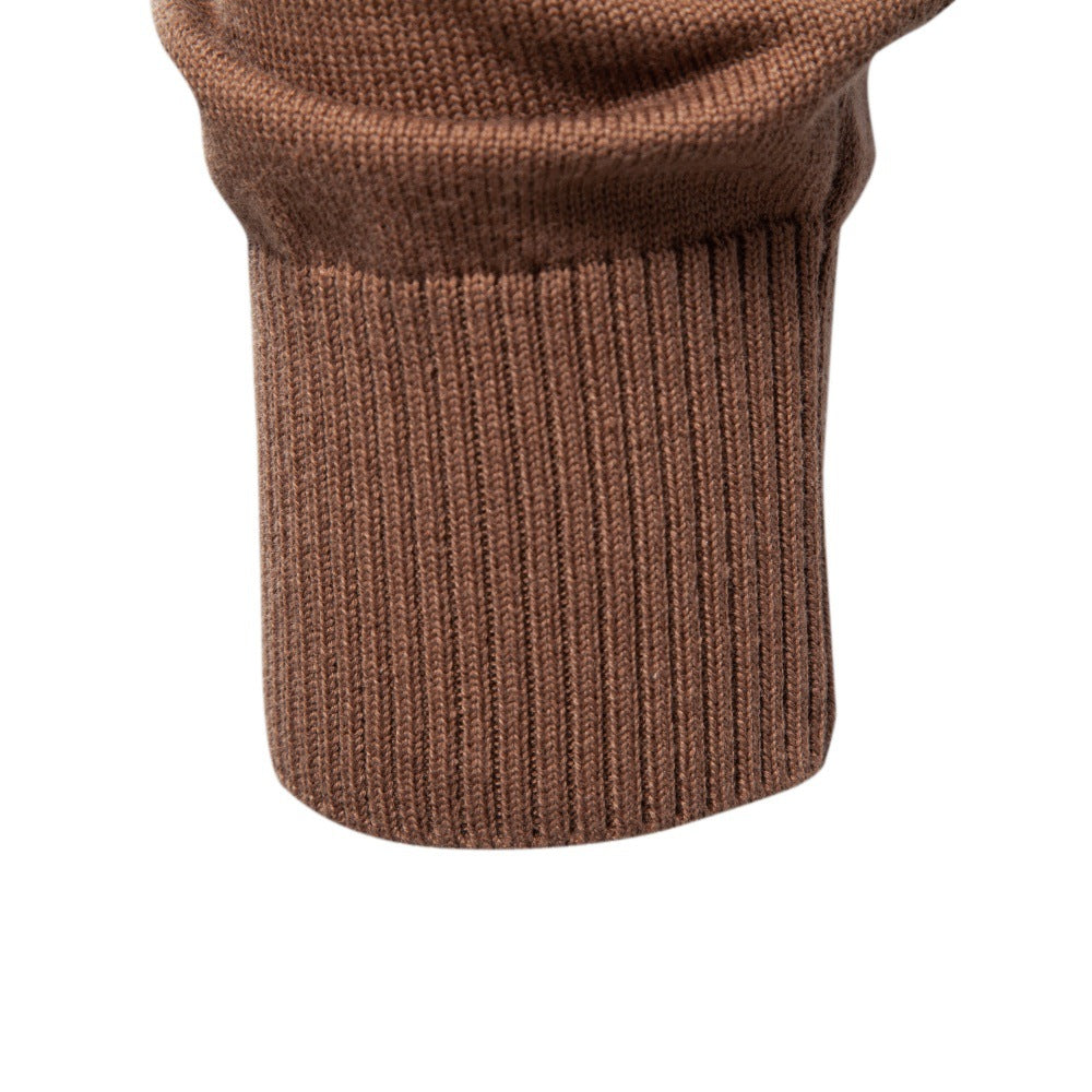 Men’s Cable Knit Quarter Zip Cotton Sweater