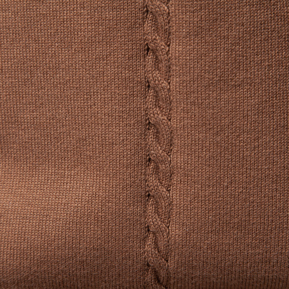 Men’s Cable Knit Quarter Zip Cotton Sweater