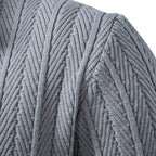 Men’s Textured Button Front Mock Neck Sweater