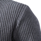 Men’s Ribbed Quarter Zip Cotton Sweater