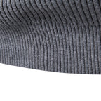 Men’s Ribbed Quarter Zip Cotton Sweater