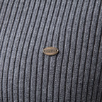 Men’s Ribbed Quarter Zip Cotton Sweater