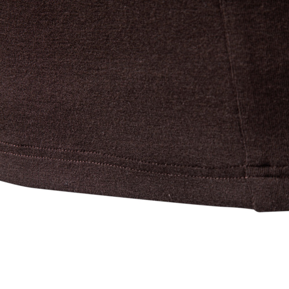 Men’s Mock Neck Long Sleeve Knit Shirt