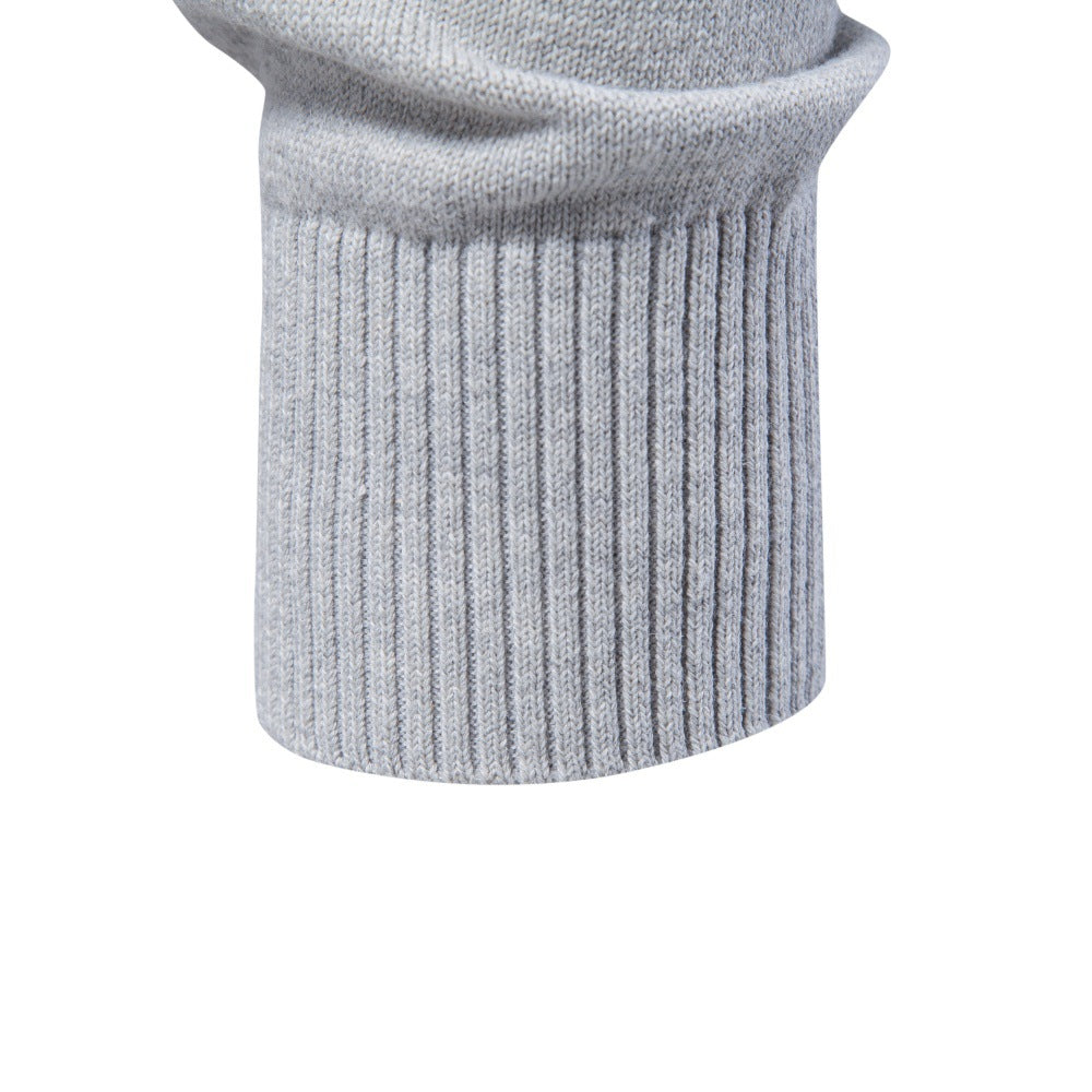 Men’s Diamond Knit Quarter Zip Cotton Sweater