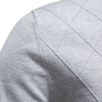 Men’s Diamond Knit Quarter Zip Cotton Sweater