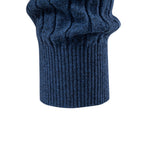 Men’s Cable Knit Long Sleeve Polo Sweater