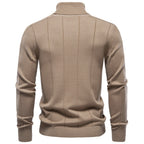 Men’s Vertical Ribbed Turtleneck Sweater