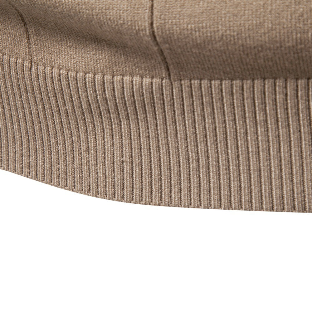 Men’s Vertical Ribbed Turtleneck Sweater